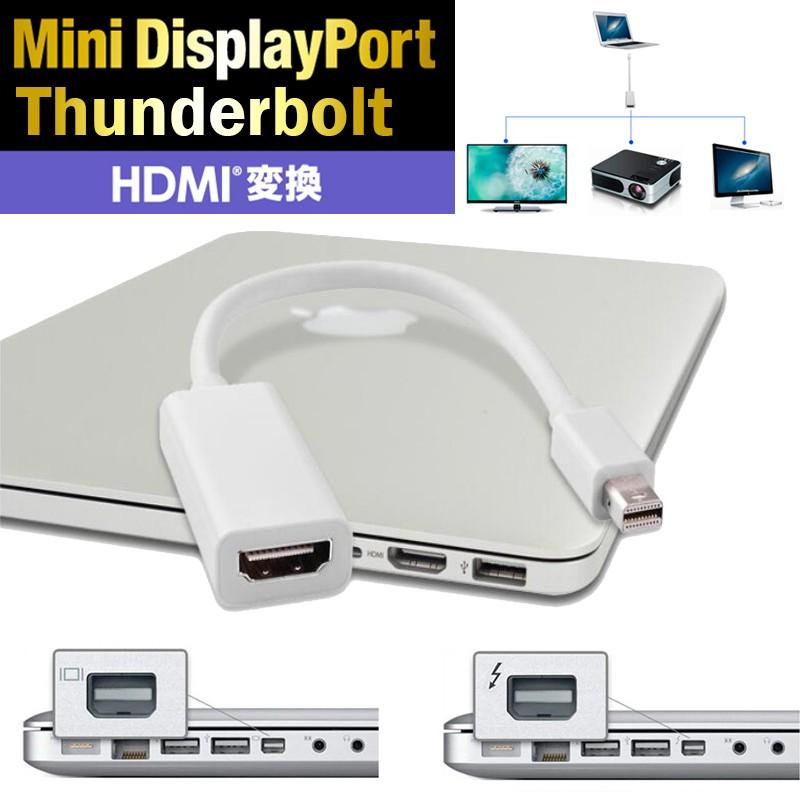 MiniDisplayPort Thunderbolt to HDMI 変換ケーブル 変換アダプタ Macbook Macmini 金メッキピン HDMI タイプAメス FULL HD 1080pに対応｜k-seiwa-shop