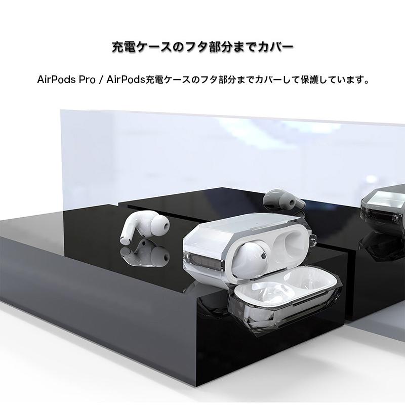 AirPods Pro 本体+充電ケース+クリアカバー AirPods Pro/ Pro 2 (第2世代) ケース 充電ケース 透明クリア