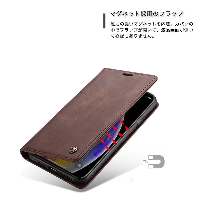 スマホケース iPhone XR ケース 手帳型 本革調 XS おしゃれ Max X 耐