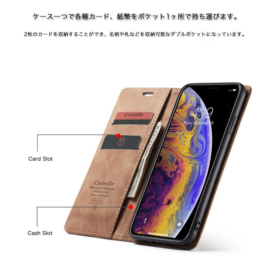 スマホケース iPhone XR ケース 手帳型 本革調 XS おしゃれ Max X 耐