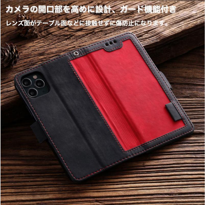 iPhone 13 pro ケース 手帳型 ストラップ付き 赤　レッド iPhone iPhone13 mini ケース 手帳型 カバー 手帳 13mini 手帳型