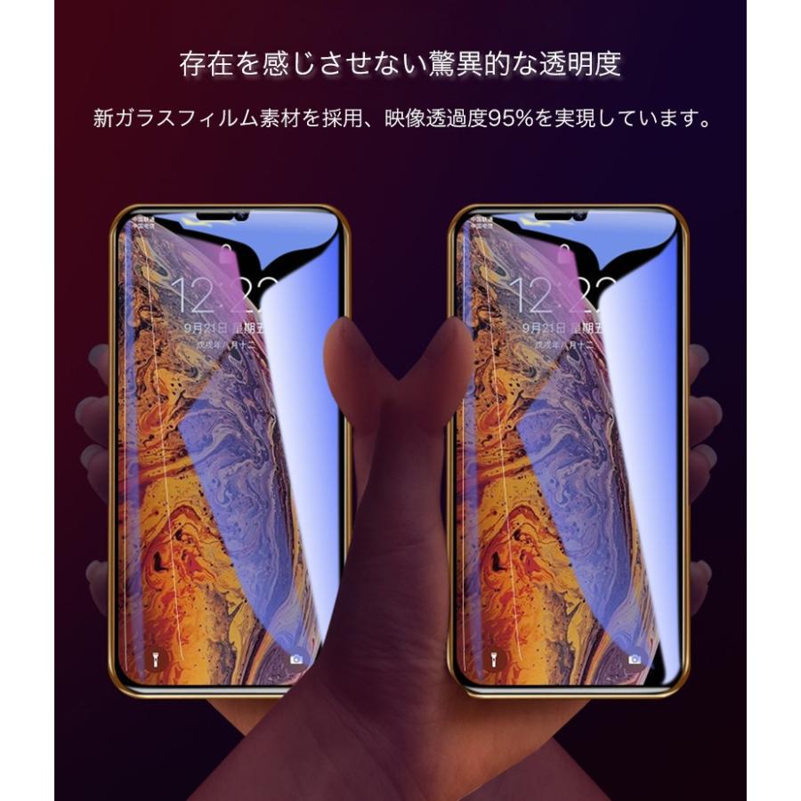 携帯フィルム iPhoneX iPhone XS Max XR ガラスフィルム 全面保護 覗き見防止 iPhoneXS iPhoneXR フィルム 強化ガラス 日本旭硝子製素材 9H硬度｜k-seiwa-shop｜09
