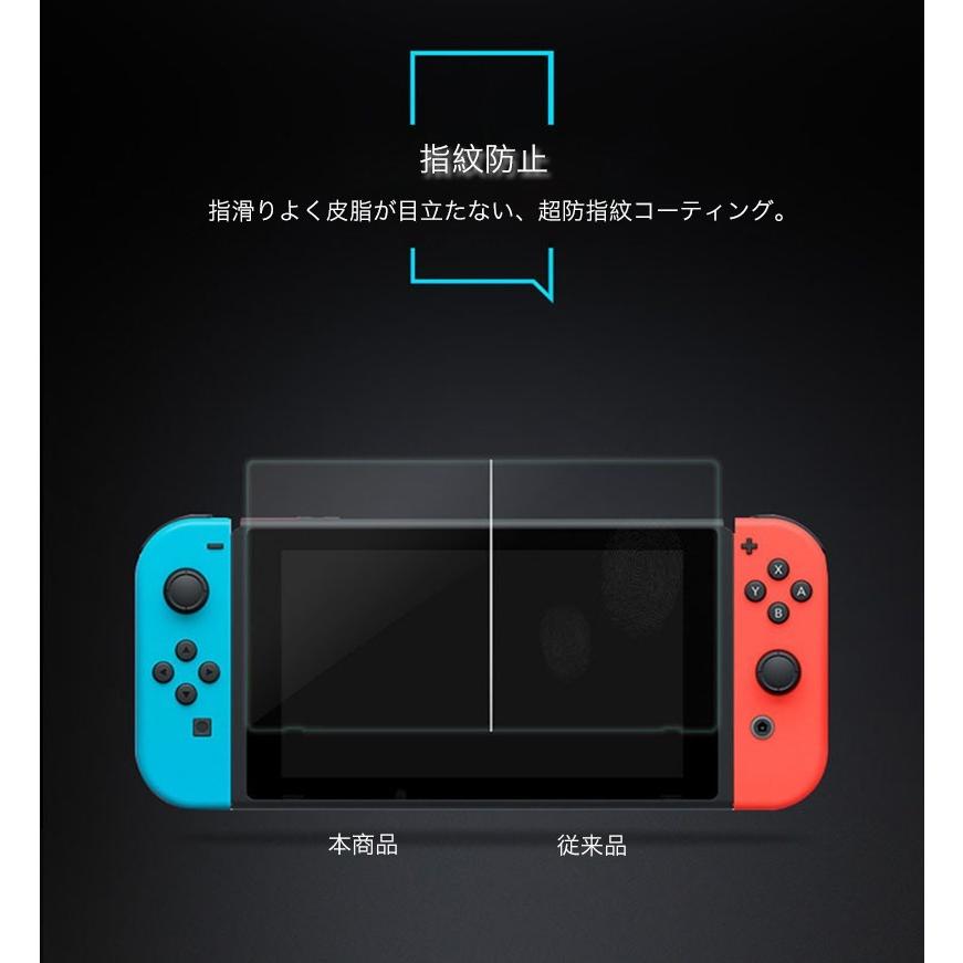 ニンテンドースイッチ 有機ELモデル フィルム ブルーライトカット 2枚セット 任天堂スイッチ OLED ガラスフィルム switch 強化ガラス フィルム 液晶保護フィルム｜k-seiwa-shop｜10