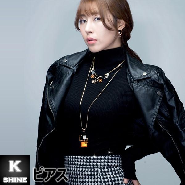 ピアス クリスタル 水晶 合金 アクリル レディース スクエア 女性 アーバン風 20代 30代 40代 50代 [Square City Pierce] |  | 09