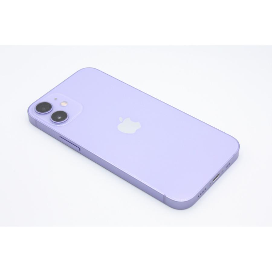 美品 iPhone 12 mini パープル SIMフリー バッテリー100％ iPhone 12 mini バッテリー状態良好(100%) 64GB パープル SIM
