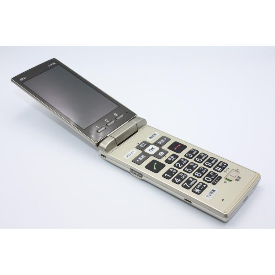 かんたんケータイ KYF36 シャンパンゴールド SIMロック解除済み B