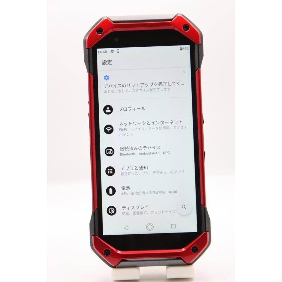 TORQUE 訳あり特価 5G KYG01 レッド SIMロック解除済み Bランク