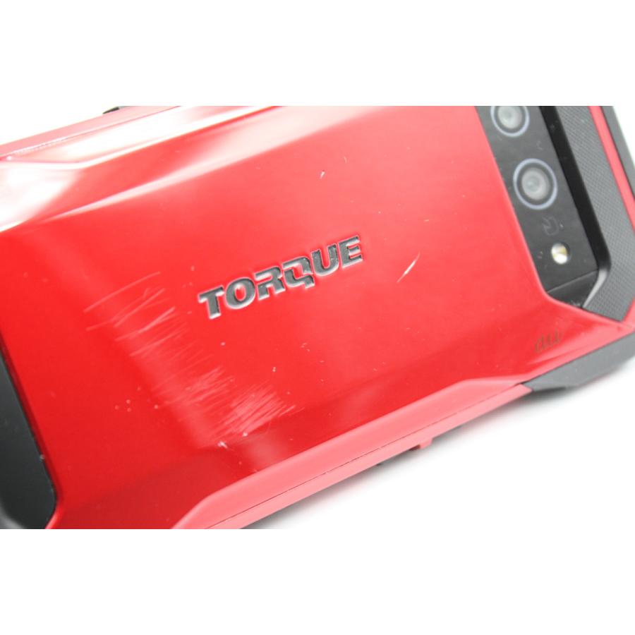 TORQUE 訳あり特価 5G KYG01 レッド SIMロック解除済み Cランク