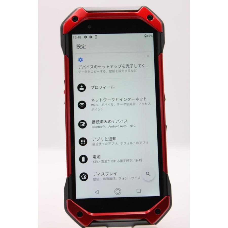 TORQUE 訳あり特価 5G KYG01 レッド SIMロック解除済み Bランク