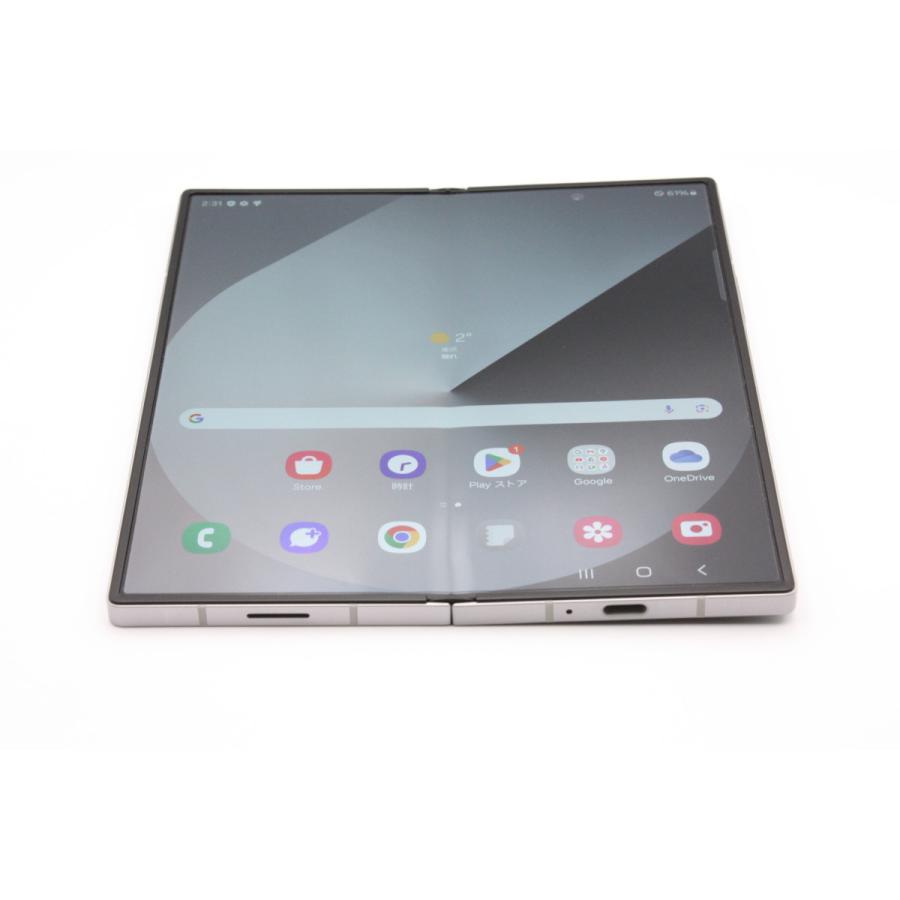 Galaxy Z Fold6 SCG28 シルバーシャドウ au版SIMフリー Aランクの画像