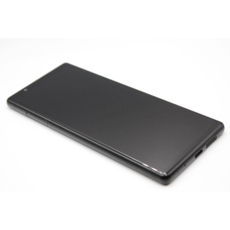 Xperia 5 SOV41 ブラック SIMロック解除済み Bランク : ケースマ商店