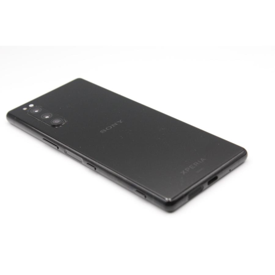 Xperia 5 SOV41 ブラック SIMロック解除済み Bランク : ケースマ商店