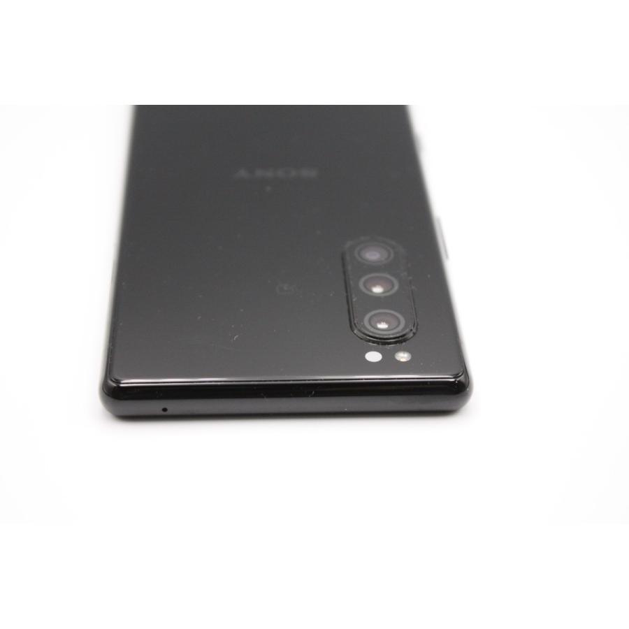 Xperia 5 SOV41 ブラック SIMロック解除済み Bランク : ケースマ商店