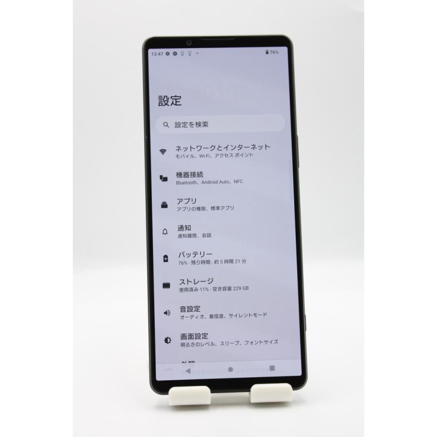 Xperia 1 IV 訳あり特価 SOG06 ブラック SIMフリー Bランク : ケースマ