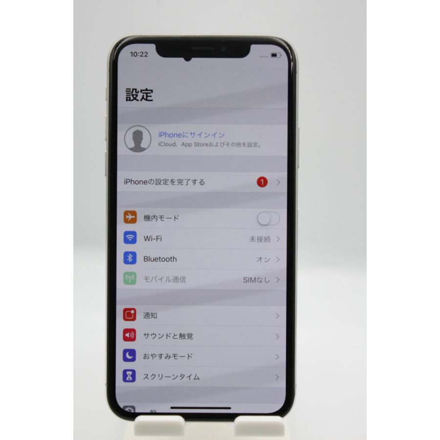 iPhone X ジャンク品 バッテリー状態良好(99%) iPhoneX 64GB SIMロック