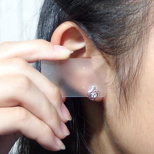 フェスタリア ピアス K10 星モチーフ イエローゴールド ホワイト