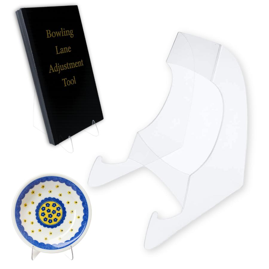 小】クリアイーゼル ディスプレイスタンド 商品スタンド 皿立て 写真