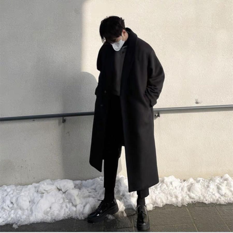 ラシャコート ロングコート メンズ チェスターコート トレンチコート