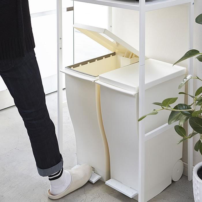 tower ゴミ箱上レンジラック 012 省スペース レンジラック ゴミ箱上