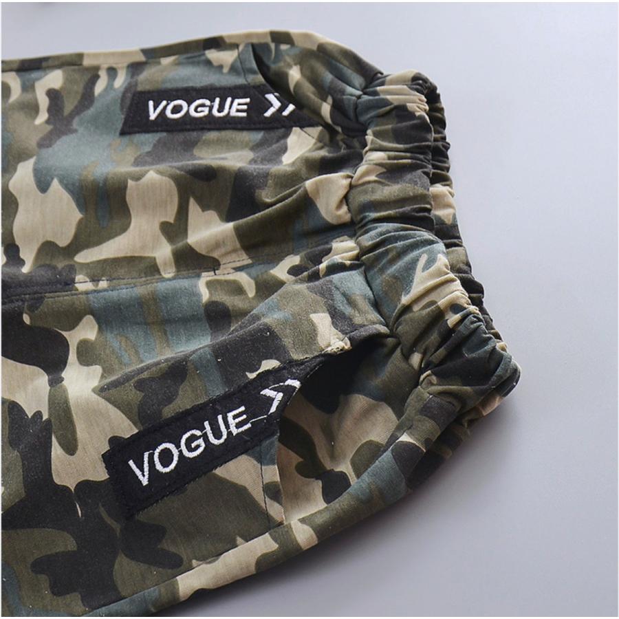 ベビー服 セットアップ 上下セット 90 100 110 迷彩柄 Tシャツ 半袖