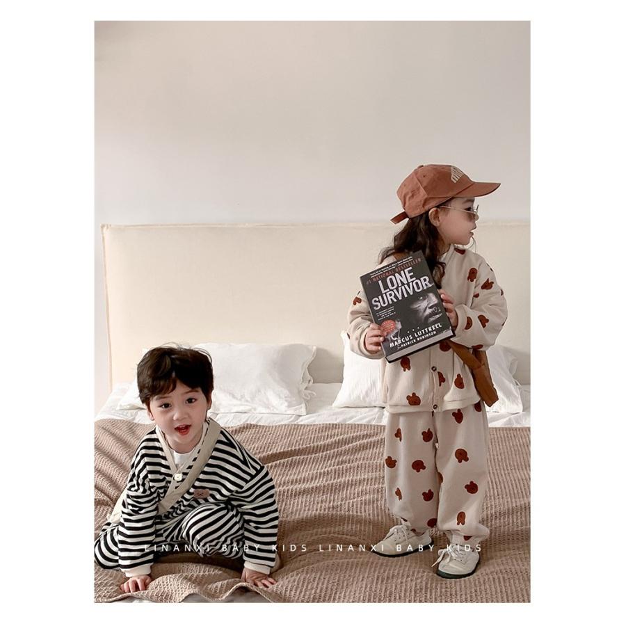 ベビー服 セットアップ 上下セット ニット 80 90 長袖 男の子 女の子