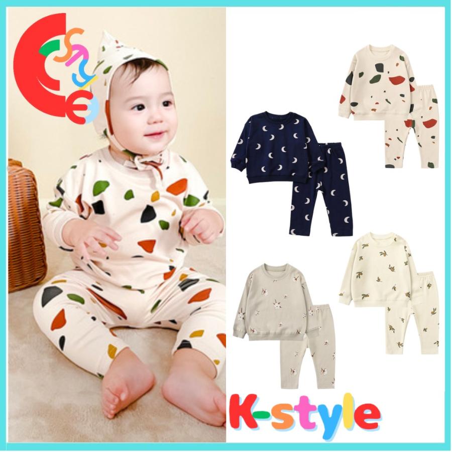 ベビー服 セットアップ 上下セット Tシャツ 70 80 90 長袖 新生児