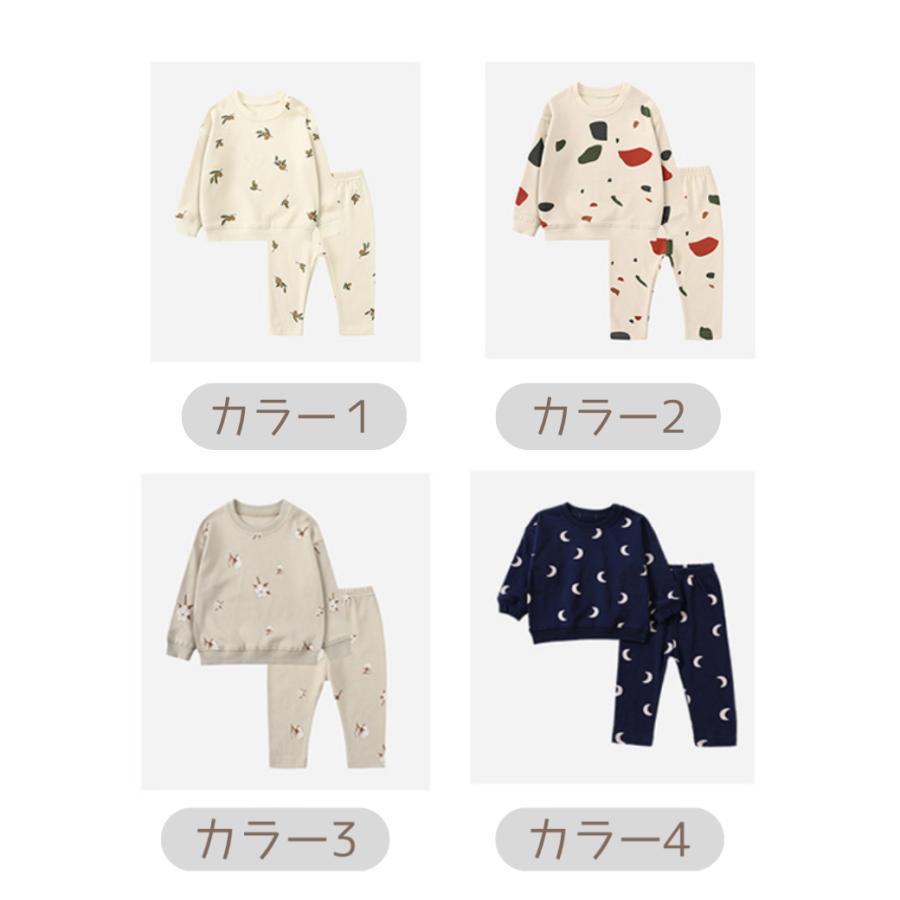 ベビー服 セットアップ 上下セット Tシャツ 70 80 90 長袖 新生児