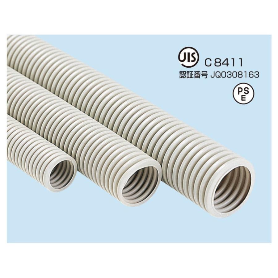PF-22 配管用ホース 50m バクマ工業 BEAR バクマ工業 PF管 22mm 一重波付 50m巻 ベージュ PF22 : 電材