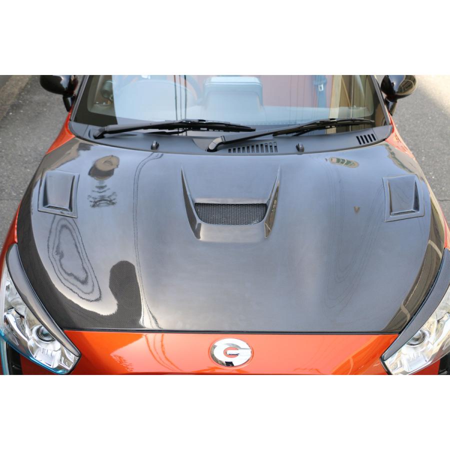 l880k コペン　テイクオフ　カーボンボンネット 楽天市場】[テイクオフ]エアロボンネット フルカーボン L880K コペン