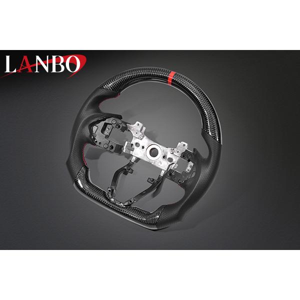 インフィニティ スポーツステアリング カーボン パンチングレザー GR86/BRZ ZN8 LANBO プレミアムスポーツステアリング CB001A