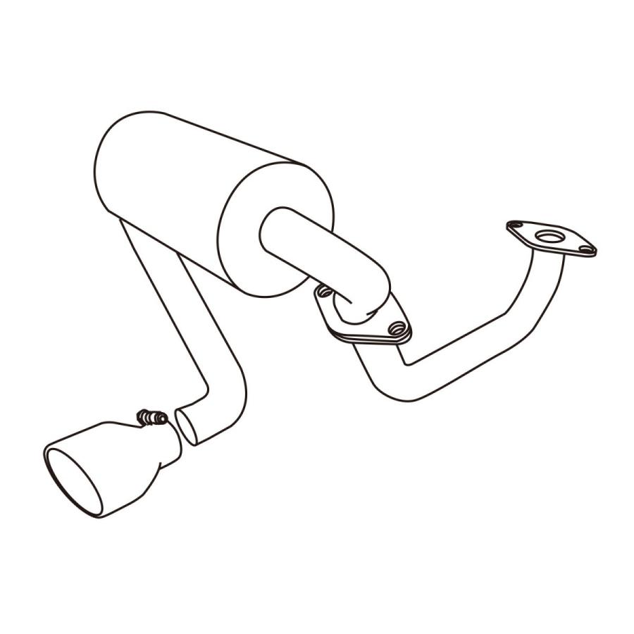 テイクオフ]CROSS STAGE マフラー（チタンカラーテールセット） S660