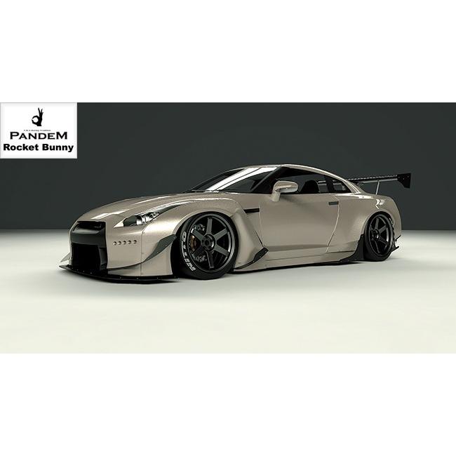 PGM 日産 Rocket Bunny R35 ロケットバーニ GT-R GTR PGM 1:64 Rocket Bunny Nissan GT-R R35 - Battle Grey
