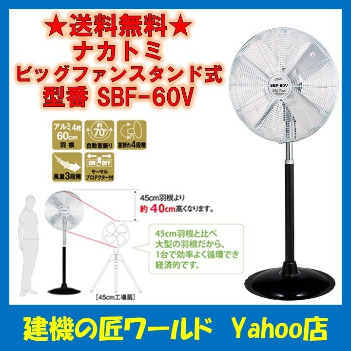 ナカトミ ビッグファンスタンド式 SBF-60V 配送先法人様限定商品 : 建