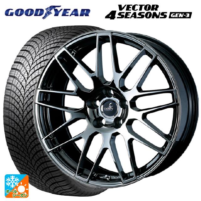 225/55R19 99V オールシーズンタイヤホイールセット グッドイヤー たく 