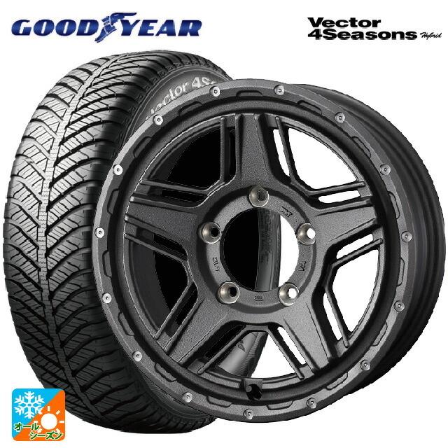 送料無料 オールシーズンタイヤホイールセット 195/60R16 89H グッドイヤー ベクターフォーシーズンズ ハイブリッド ウェッズ マッドヴァン