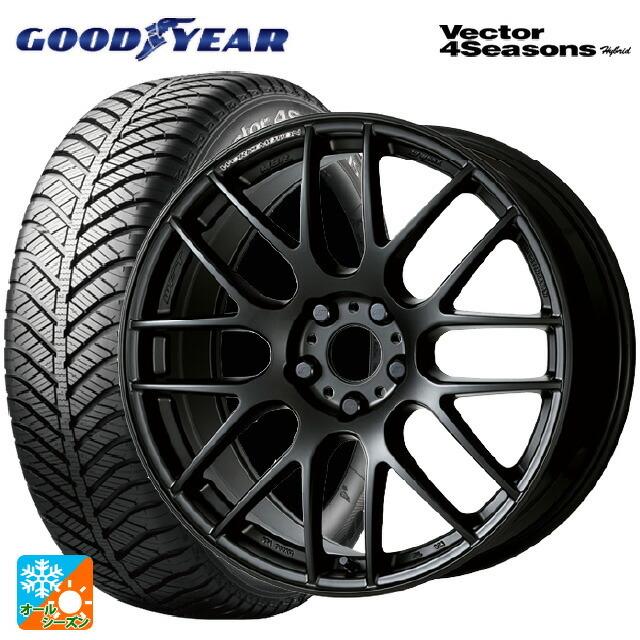 送料無料 オールシーズンタイヤホイールセット 225/55R17 101H XL グッドイヤー ベクターフォーシーズンズ ハイブリッド ワーク エモー