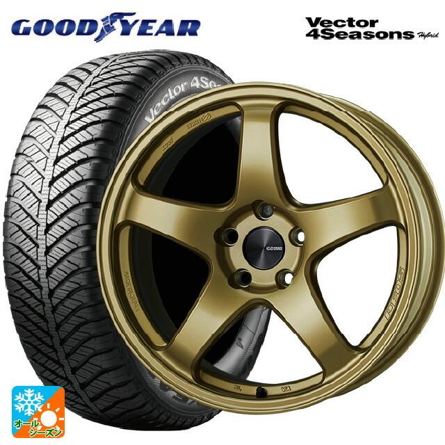 送料無料 オールシーズンタイヤホイールセット 225/45R17 91H グッドイヤー ベクターフォーシーズンズ ハイブリッド エンケイ パフォーマン