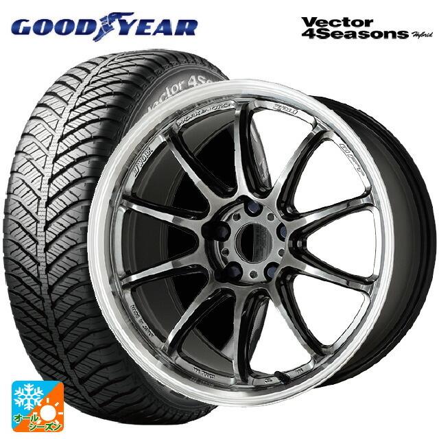 送料無料 オールシーズンタイヤホイールセット 225/40R18 92H XL グッドイヤー ベクターフォーシーズンズ ハイブリッド ワーク エモーシ