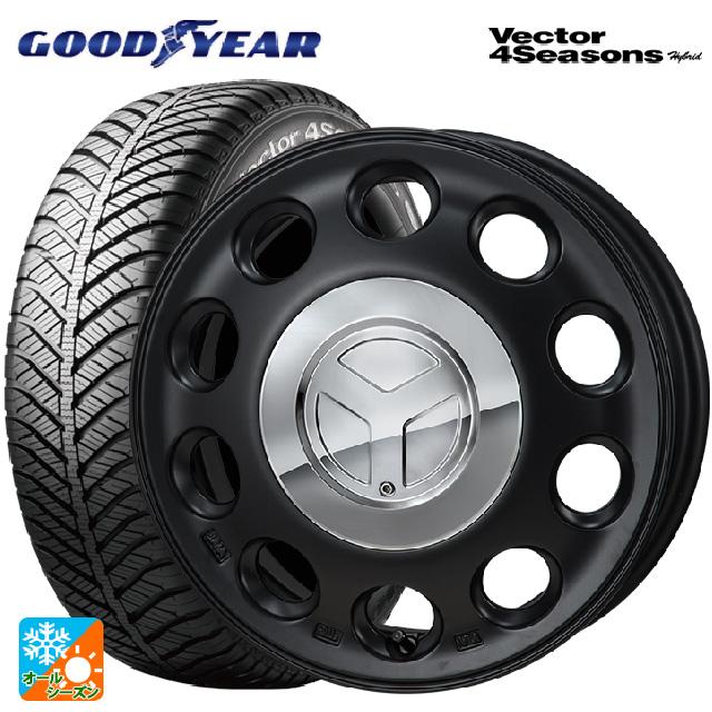 送料無料 オールシーズンタイヤホイールセット 165/60R15 77H グッドイヤー ベクターフォーシーズンズ ハイブリッド ジャパン三陽 モンツァ ピエディーノ 15-4.5