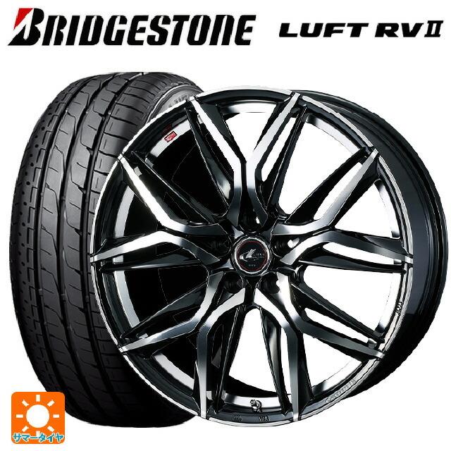 送料無料 サマータイヤホイールセット 195/60R16 89H ブリヂストン ルフトRV2(日本製) 正規品 # ウェッズ レオニス LM 16-6