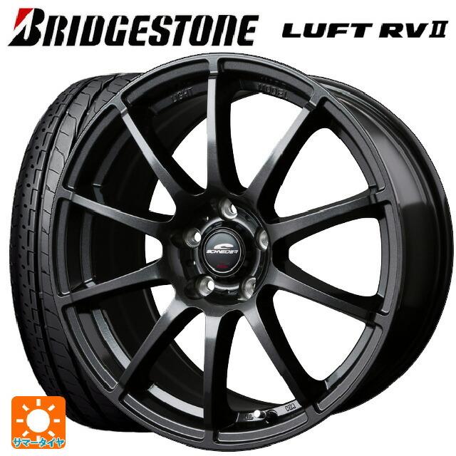 送料無料 サマータイヤホイールセット 235/55R18 100V ブリヂストン ルフトRV2(日本製) 正規品 # エムアイディー MIDホイール