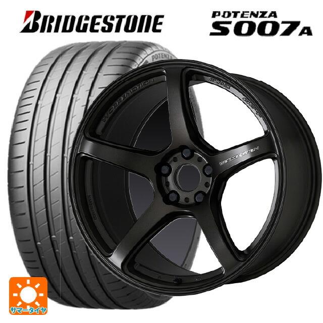 送料無料 サマータイヤホイールセット 225/40R18 92Y XL ブリヂストン ポテンザ S007A 正規品 ワーク エモーション T5R 18