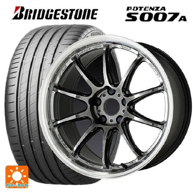 送料無料 サマータイヤホイールセット 225/40R18 92Y XL ブリヂストン ポテンザ S007A 正規品 ワーク エモーション ZR10 1