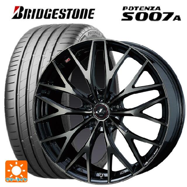 送料無料 サマータイヤホイールセット 225/40R19 93Y XL ブリヂストン ポテンザ S007A 正規品 ウェッズ レオニス MX 19-8