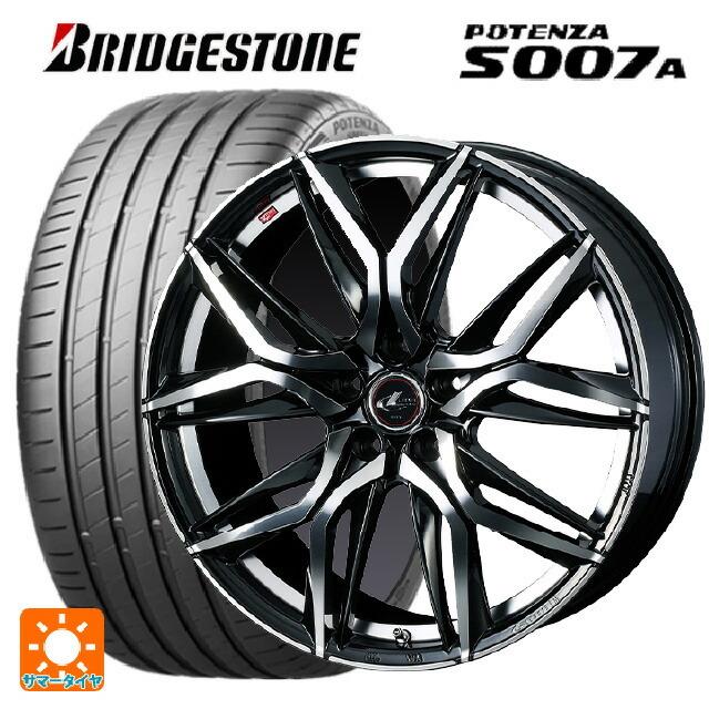 POTENZA - 貨物輸送無料 サマータイヤホイールセット 225/40R19 93Y XL ブリヂストン ポテンザ S007A 置き目品 ウェッズ レオニス LM 19-8 自動車-車、バイク、自転車