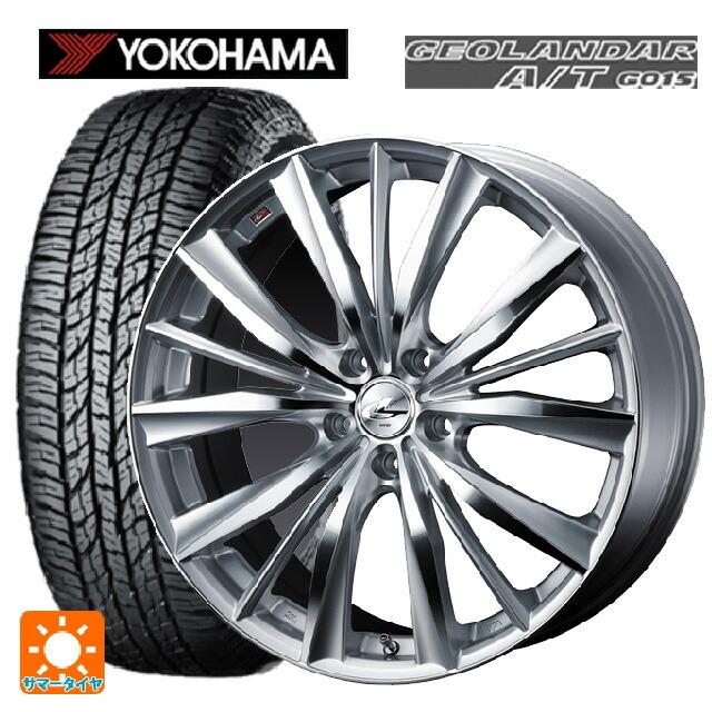 送料無料 サマータイヤホイールセット 215/70R16 100H ヨコハマ ジオランダー A/T G015 ブラックレター 正規品 ウェッズ レオニ