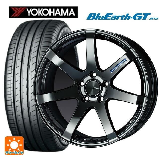 送料無料 サマータイヤホイールセット 225/40R18 92W XL ヨコハマ ブルーアースGT AE51 エンケイ パフォーマンスライン PF07