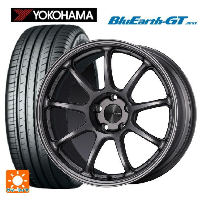 送料無料 サマータイヤホイールセット 225/40R18 92W XL ヨコハマ ブルーアースGT AE51 エンケイ パフォーマンスライン PF09