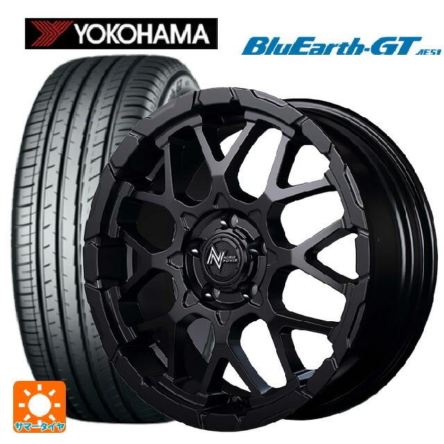 送料無料 サマータイヤホイールセット 225/50R18 95W ヨコハマ ブルーアースGT AE51 エムアイディー ナイトロパワー M28バレット