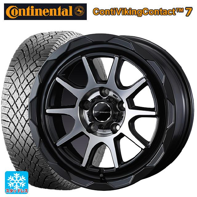 送料無料 スタッドレスタイヤホイールセット 195/55R16 91T XL コンチネンタル コンチバイキングコンタクト7 ウェッズ マッドヴァンス06 16-7J